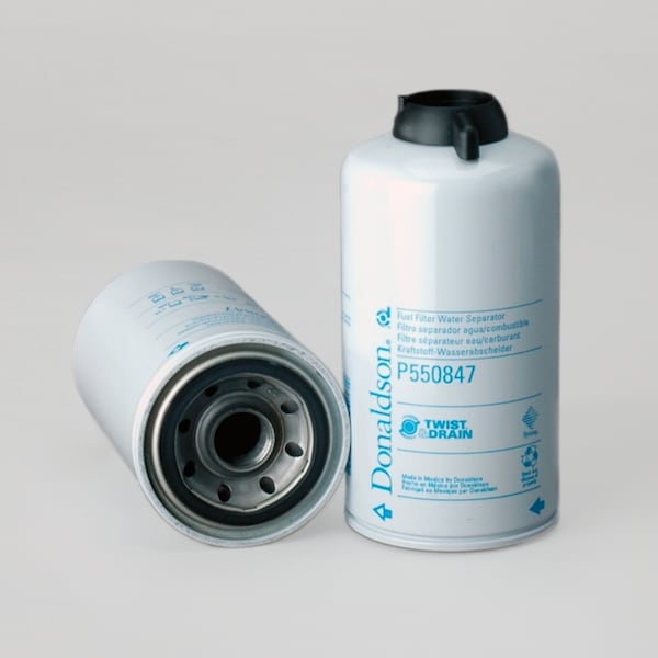 Fuel Filter, Water Separator Spin-On Twist&Drain, P550847